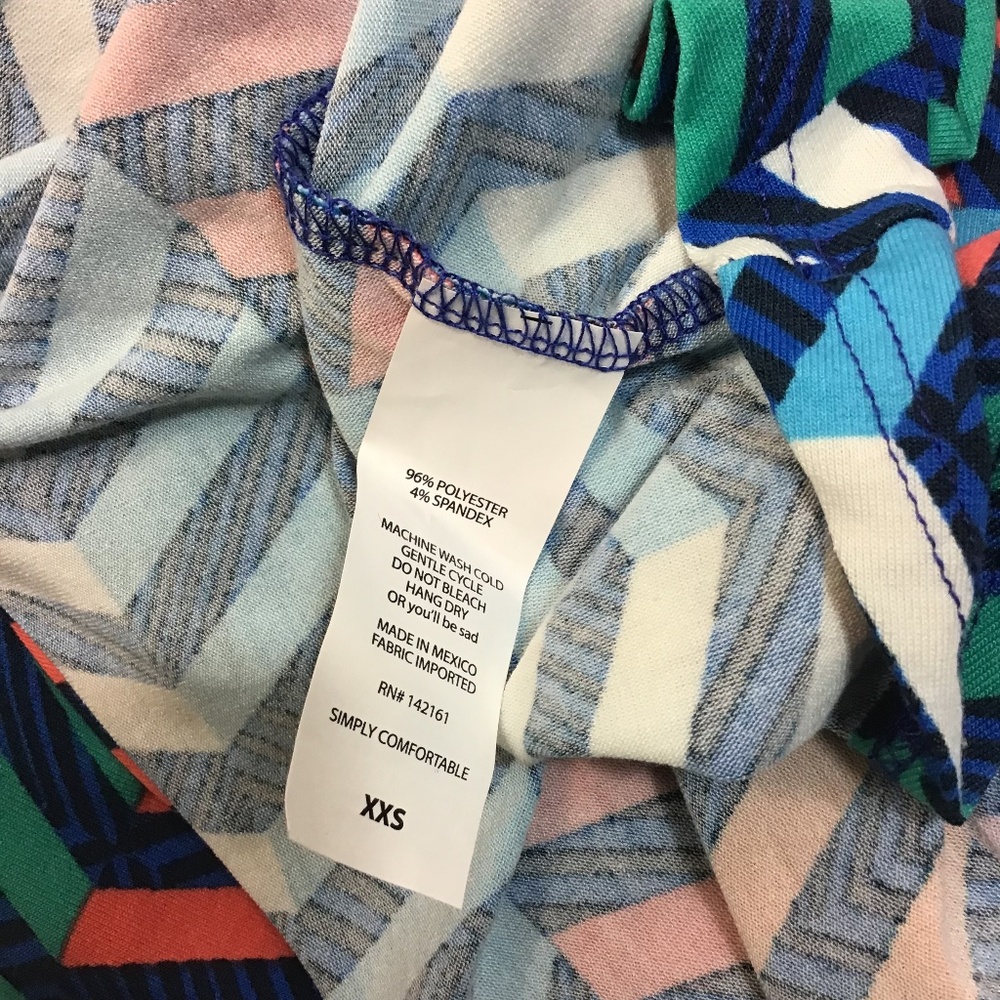 LuLaRoe Nicole‎ fitflare skater dress Striped Dress size XXS - Picture 7 of 8